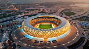 Real Madrid vs Pachuca: La Gran Final de la Copa Intercontinental 2024 8 Vista aérea del Estadio Lusail en Doha, Qatar, sede de la final de la Copa Intercontinental 2024.