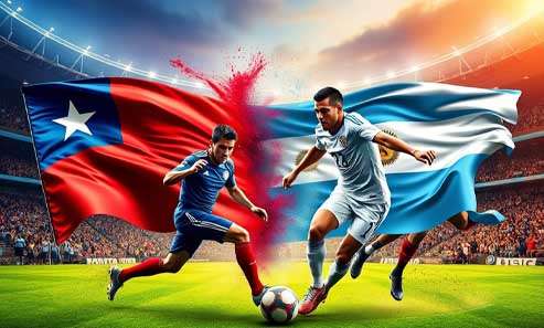 ¡No Te Pierdas Chile vs Argentina choque de colosos